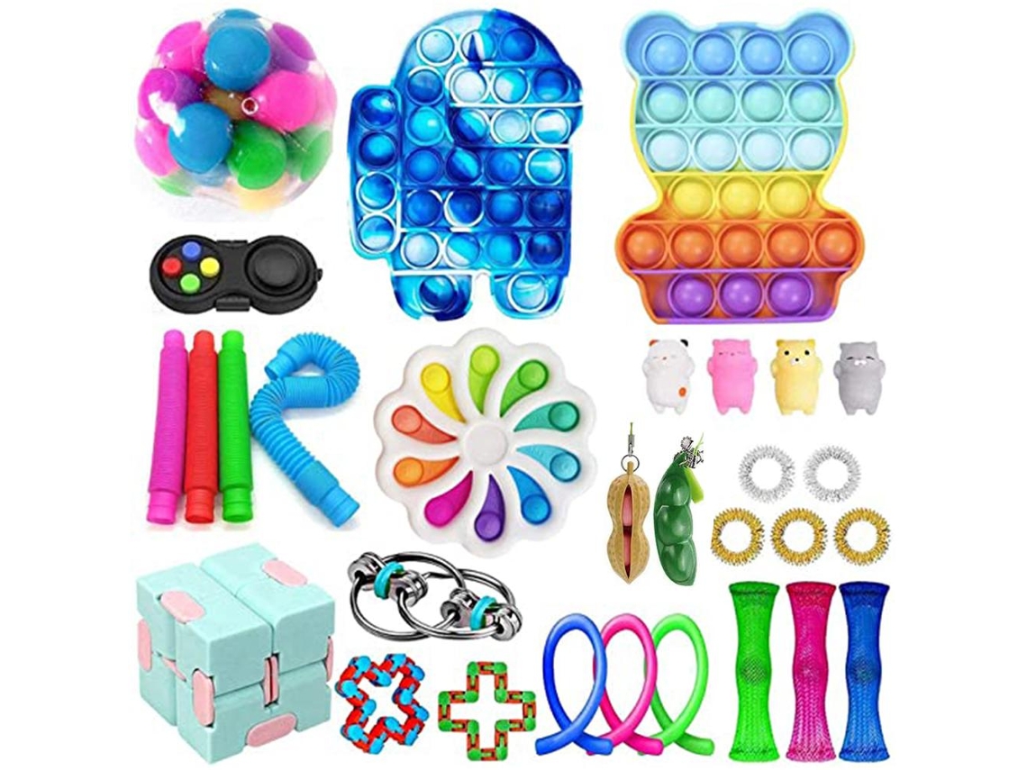 2026 30pcs Juguetes Sensoriales Push Bubble Juguete De Descompresión Set Para Niños Adultos Ansiedad Autismo