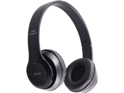 Auriculares Bluetooth GETEK P47 (Over Ear - Micrófono - Negro)
