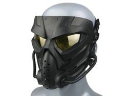 Máscara Facial De Paintball Con Protección Ocular Transparente Para Juegos Al Aire Libre.