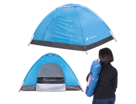 Tienda de Campaña para 2 Personas con Mosquitera 1 Habitación y Estacas de Tienda.