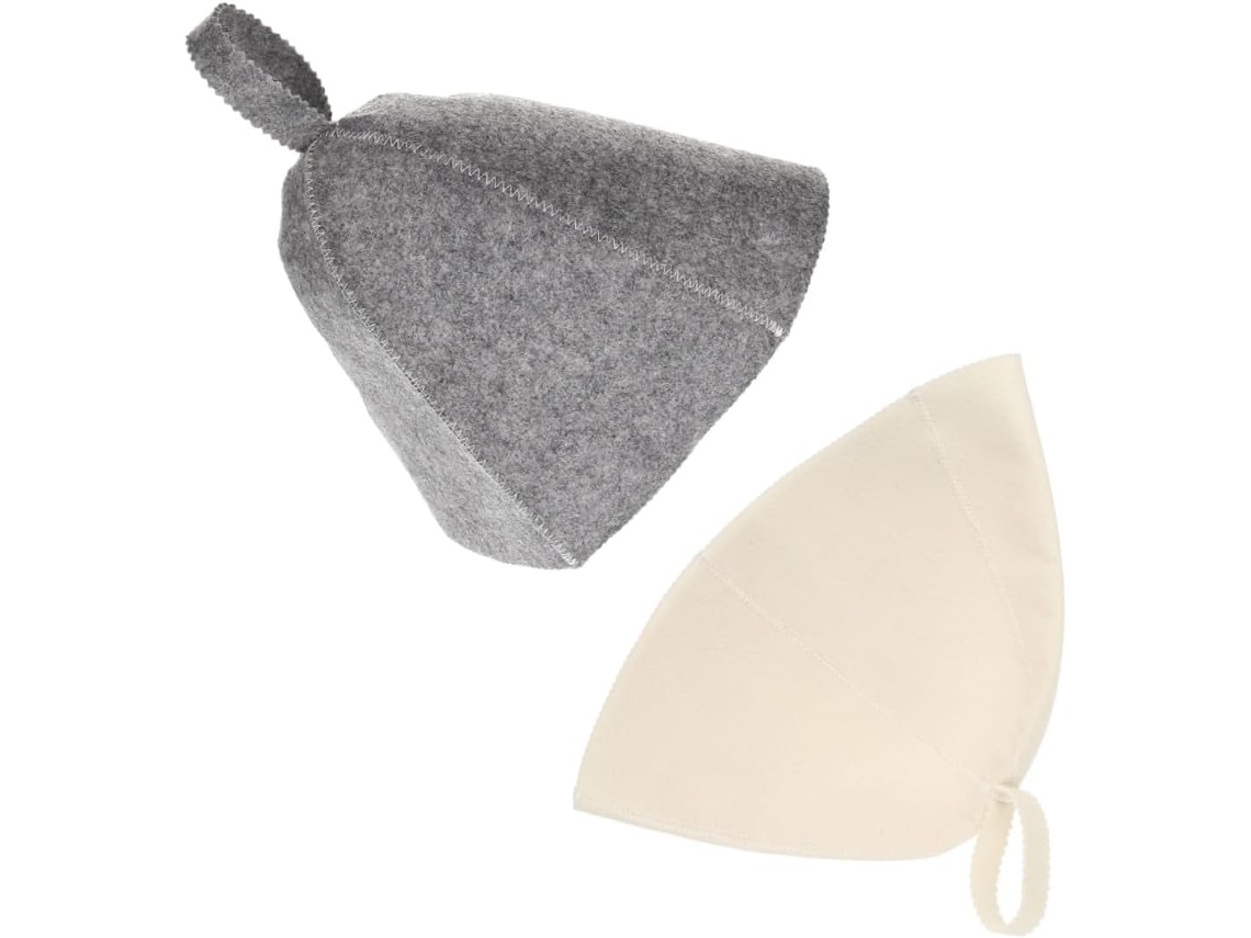Gorro De Sauna De Fieltro De 2 Piezas Inoomp Para Mujer, Protección Gruesa Para La Cabeza, Para Sauna Y Viajes