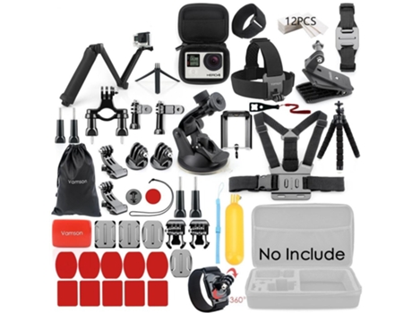 Conjunto de Accesorios SLOWMOOSE Vs77F para Go Pro Hero 8 7 6 5 4