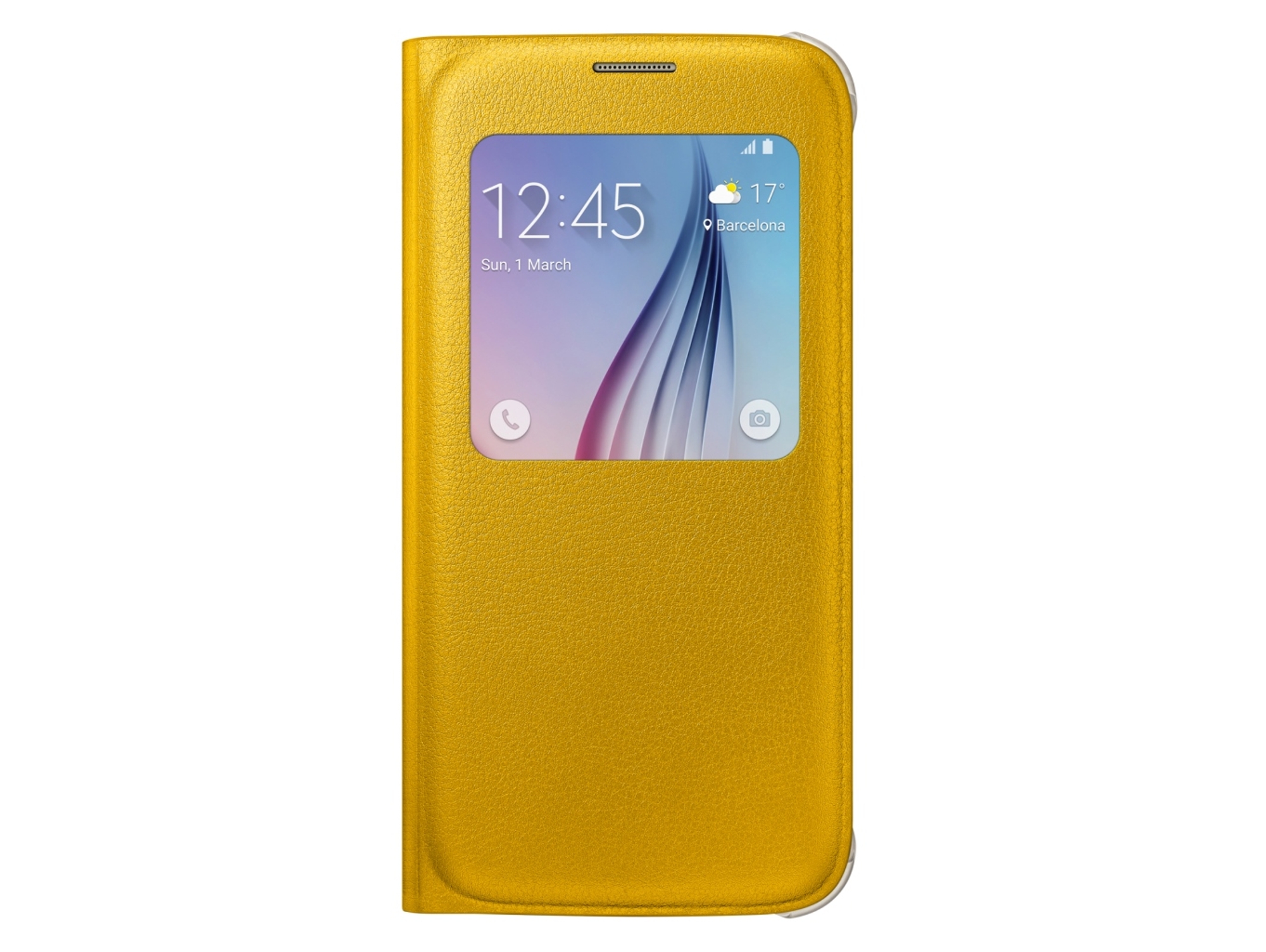 Funda S View Pu SAMSUNG Galaxy S6 Amarillo