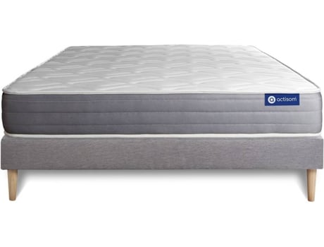 Conjunto de Somier + Colchón ACTISOM Actilatex Dream (Gris - 120x190cm)