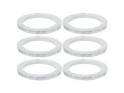 Cinta Transparente Floral Multiusos, 6 Rollos, Para Sujetar Y Empaquetar Flores.