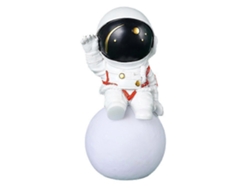 Lámpara de noche con proyección de luna creativa, lámpara de noche de astronauta Rosewell
