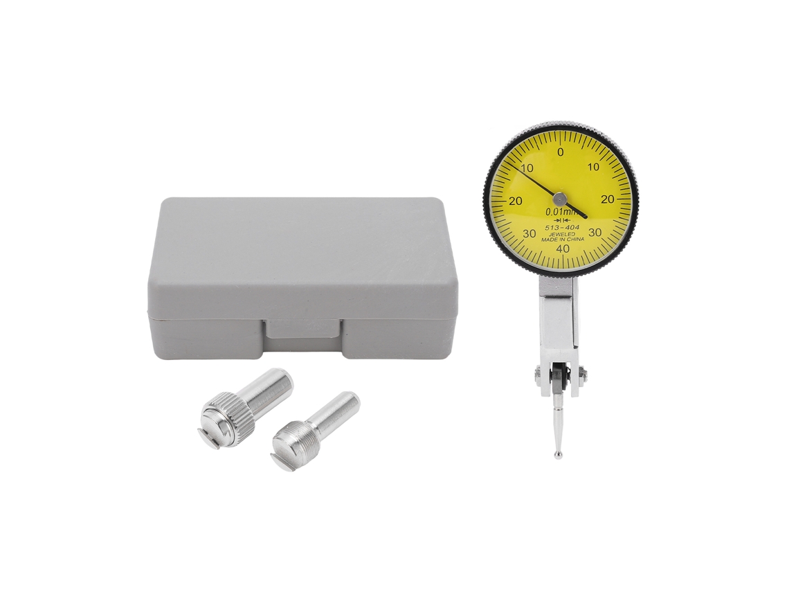 Indicador Dial De Prueba Preciso De 0-40mm Con Precisión 0.01mm, Medidor Dial Amarillo