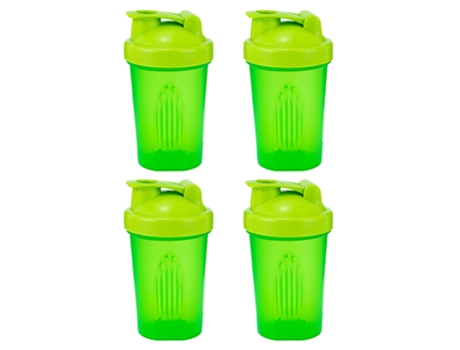4 botellas mezcladoras de proteínas para mezclas de proteínas color verde ZMDECQNA