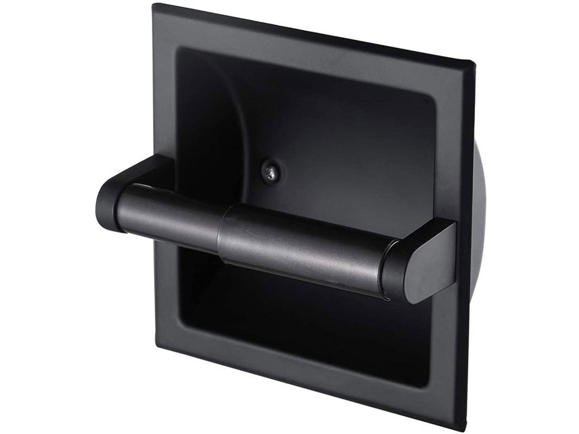 Portarrollos De Papel Higiénico - Acero Inoxidable - 15,5*15,5*4,8 Cm - Incluye Tornillos - Cuadrado - Varilla Redonda Desmontable