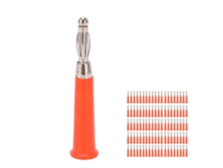 Kit De 100 Conectores Banana De 4 Mm De Alta Durabilidad Para Instrumentos Musicales.