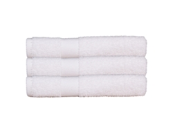 Juego de 3 Toallas de Baño BLANC AVENUE  (50 x 90 cm - 100% Algodón - Blanco)