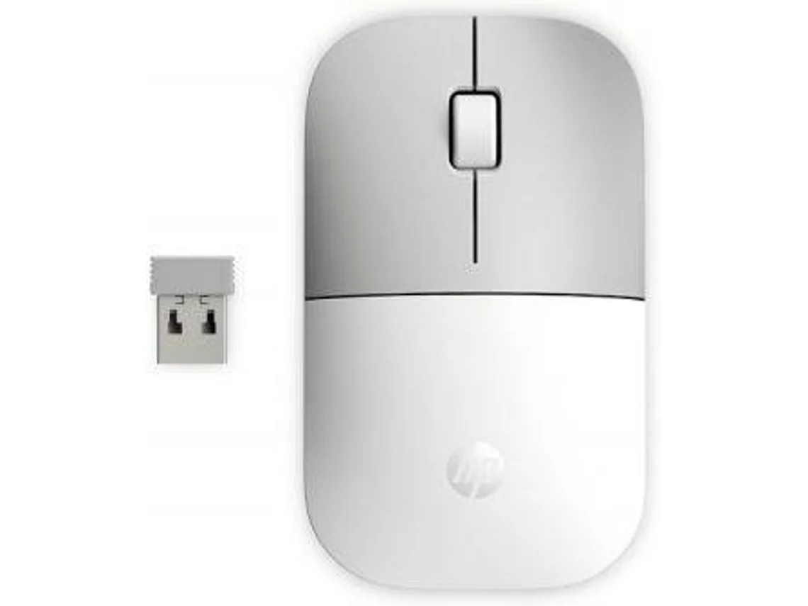 Ratón HP Z3700 (Inalámbrico - Productivo - 1200 dpi - Blanco)
