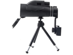 Telescopio monocular impermeable Chennnls 80x100 con visión nocturna y trípode para teléfono móvil, zoom telescópico HD