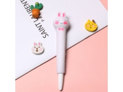 Bolígrafos Squishy Bonitos Para Aliviar El Estrés Kawaii Con Tinta Gel Ideal Para Regalos Escolares Conejos Blancos
