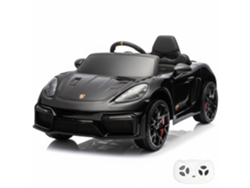 Vehículo Eléctrico Para Niños 12v - Porsche 718 Spyder Rs - 1 A 5 Años - Negro