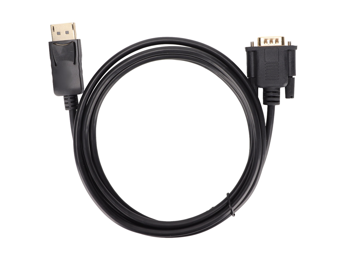 Cable Adaptador Dp A Vga Macho A Macho Hd 1080p De 1,8 M/5,9 Pies Para Pc, Portátil Y Proyector