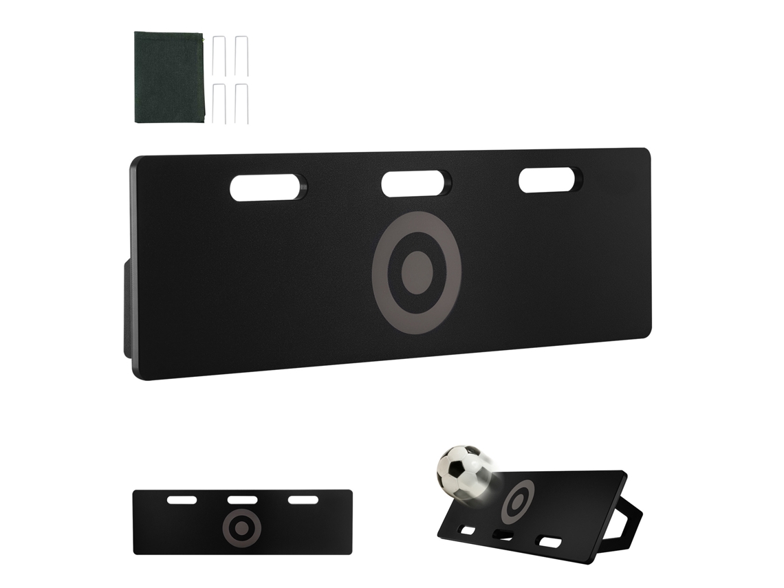 Tablero de rebote de fútbol Succebuy de 40 x 12 pulgadas, pared de fútbol portátil con 2 reboteadores angulares