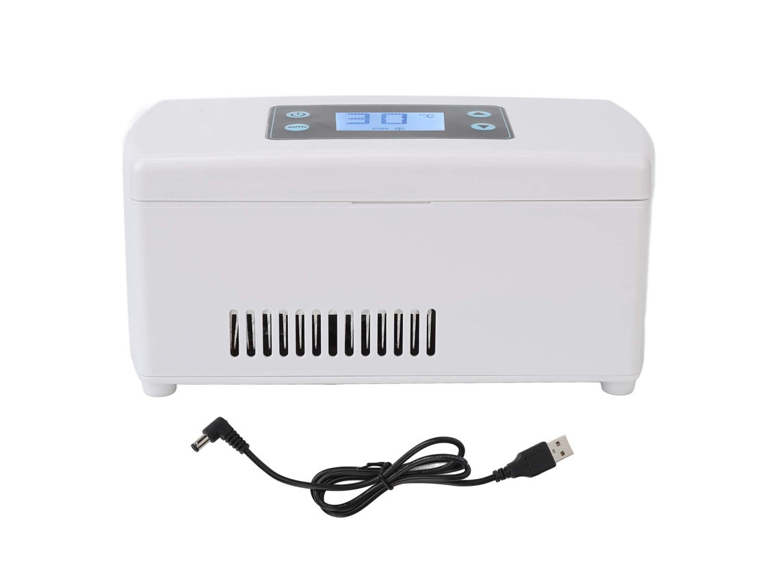 RNEMITERY Caja de Enfriamiento para Insulina Portátil con Nevera Recargable para Hogar, Coche y Viaje