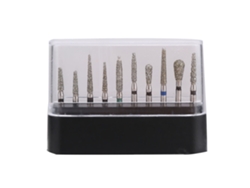 Juego De 10 Fresas Dentales De Diamante Fg De 1,6 Mm Para Uso Manual De Alta Velocidad