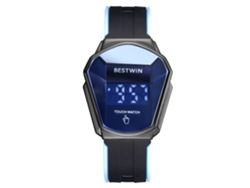 Reloj Táctil Para Hombre (cinta Negra Y Azul)