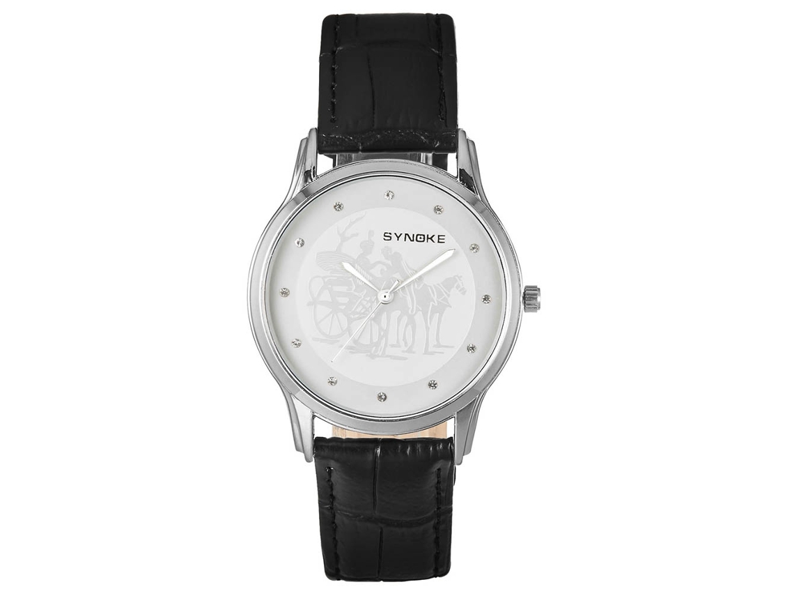 Reloj Impermeable Unisex De Metal Con Correa De Cuero Ajustable Moda