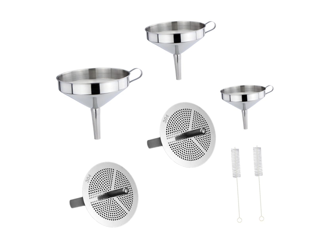 Funil De Cozinha Em Aço Inoxidável: O Funil É Fácil De Limpar E Pode Ser Lavado Na Lava-louças, É Leve, Tem
