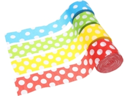 Guirnaldas Decorativas Fáciles De Usar Con Lunares De Colores, Papel Crepé, Paquete De 8 Rollos.