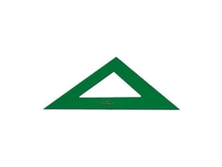 Faber Plastico Especial Cuadrado 25 Cm Verde Transparente
