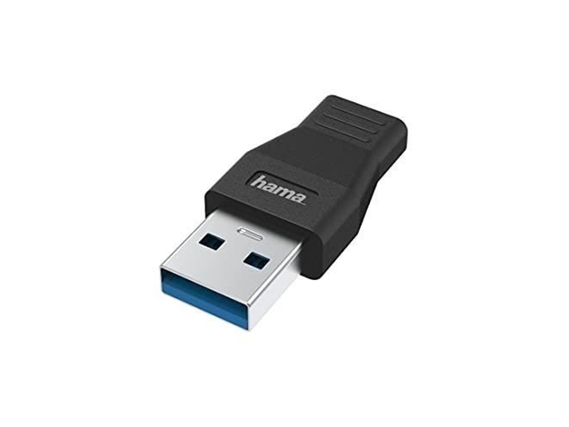 Adaptador Usb Enchufe Puerto Usb-A Usb-C Usb 3.2 Gen1 5 Gbit-S HAMA