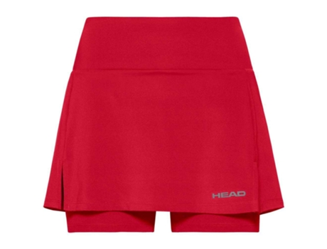 Falda para Mujer HEAD RACKET Club Basic Rojo para Tenis (XS)