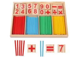 2026-3235-varillas De Conteo De Madera Juguetes Educativos Preescolares Bloques De Construcción Regalo Para Niños Coloridos