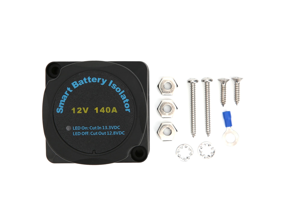 Yncm2026-kit De Relé De Carga Automática Con Aislador Doble 140a 12v Para Distribución De Energía