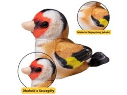 Pequeño pájaro de peluche herrerillo común jilguero 10 cm B.active