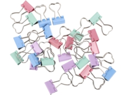 24 Clips Metálicos En Forma De Corazón, Clips Para Papel Y Organizador De Documentos Para Oficina