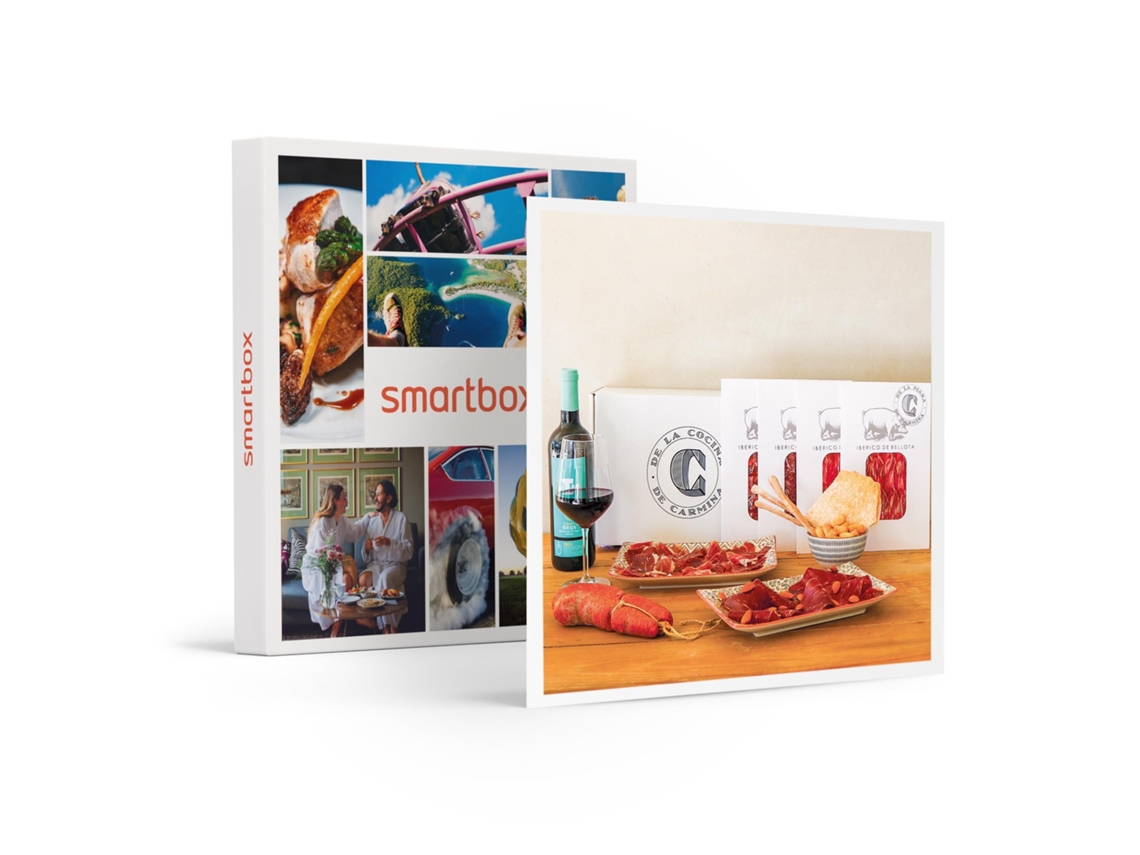 Caja Regalo SMARTBOX Envío a domicilio de pack de ibéricos, vinos y aceite con La Cocina de Carmina