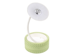Lámpara de mesa 2026 con luz nocturna, carga USB, luz cálida y plegable para dormitorio, sala de estar y estudio (verde).