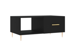 Maison Exclusive - Mesa De Centro Madera Contrachapada Negro 90x50x40 Cm