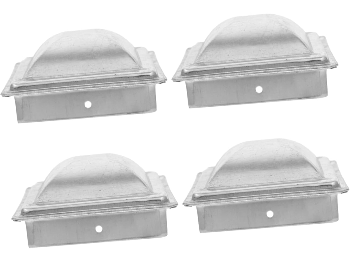 Juego De 4 Tapas Decorativas Para Vallas Cuadradas: Protección Y Diseño Fiables.