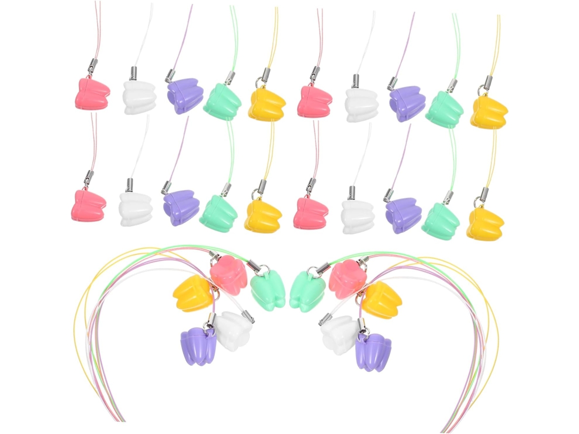 Caja De Plástico Multicolor Para 50 Dientes De Leche De Bebé