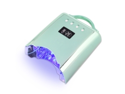 Lámpara De Curado De Uñas Recargable De 78 W Con Temporizador Y Sensor Automático (pantalla Lcd De 4 Dígitos) - Verde