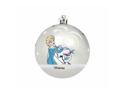 Bola de Navidad Frozen Memories Plateado 6 Unidades Plástico (Ø 8 cm)