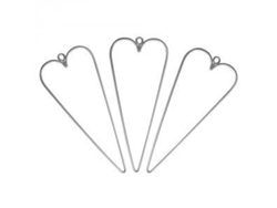 Set de 3 corazones de alambre 5 x 12cm Rayher