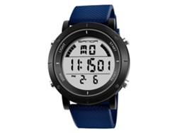 Reloj Deportivo Electrónico Multifunción Sanda Luminoso Impermeable (negro Azul)