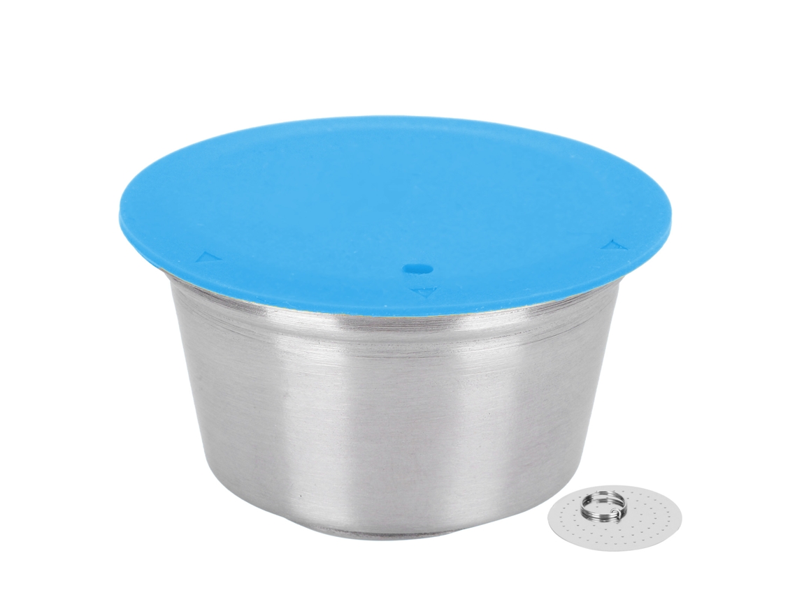 Cápsula De Café Reutilizable De Acero Inoxidable Con Filtro Para Dolce Gusto - Azul