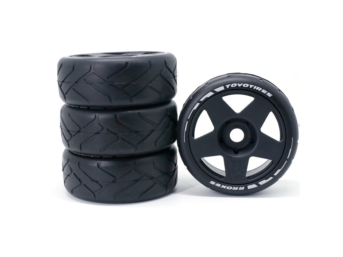 Blanco 4pcs 1/8 Rally Drift On-road Neumáticos Y Ruedas Hexagonal De 17 Mm Para Arrma Infraction Limitless Felony F1 Zd Rc Vehículos Modelo Piezas