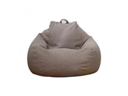2026-saco De Lona Extra Grande Para Adultos Y Niños, Funda De Sofá Cojín Lazy Lounger Interior, Fácil De Limpiar, Multicolor 90 * 110 Cm Marrón