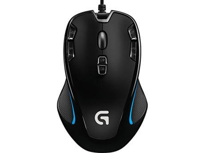 Logitech G300s 2500 dpi led multiculor ambidiestro raton gaming con cable rgb peso reducido 9 botones programables memoria integrada pcmac negro 2500dpi 25000