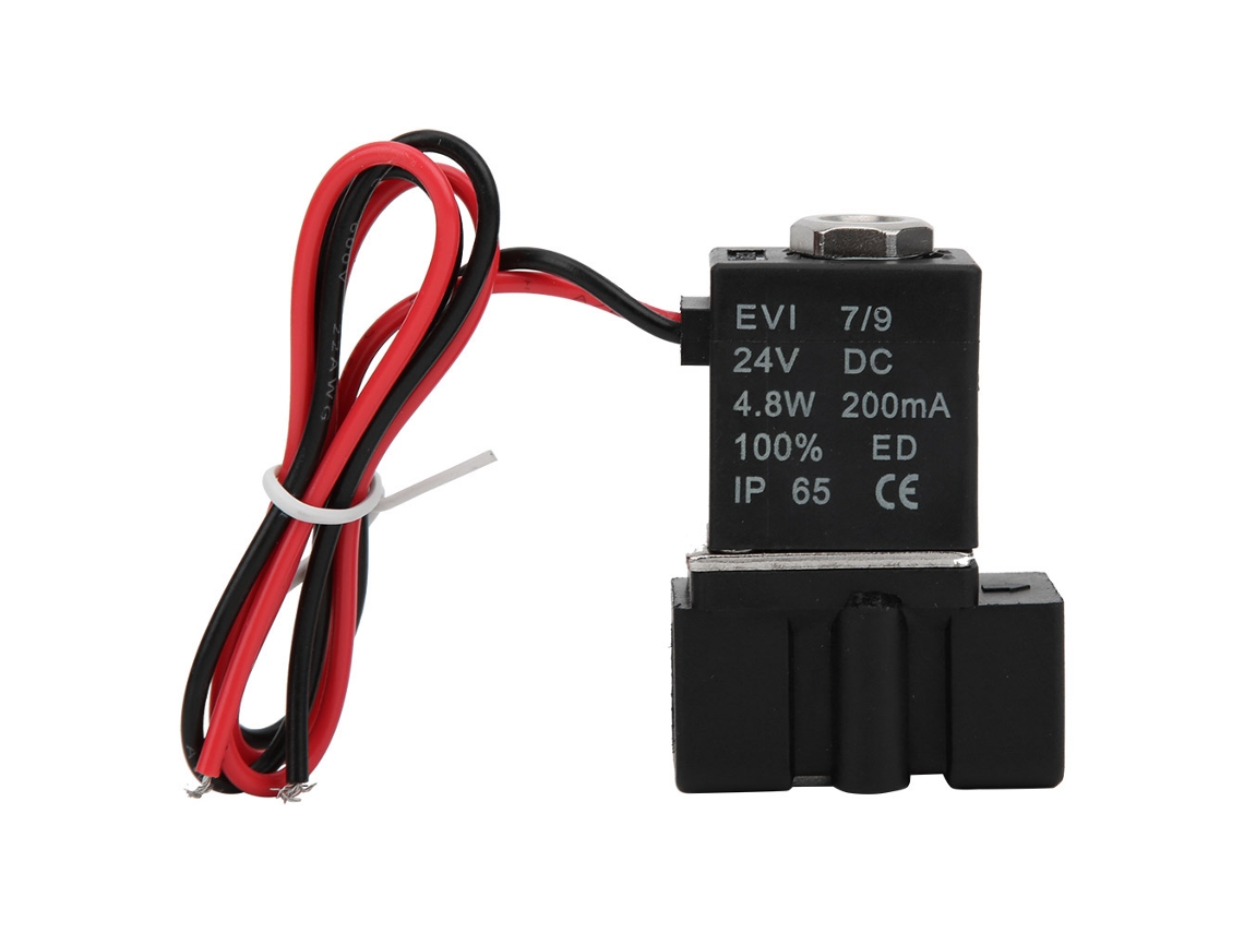Válvula Solenoide De Acción Directa De 2 Posiciones Y 2 Vías, Cuerpo De Conexión De Aluminio, Dc24v G1/8 Pulg.