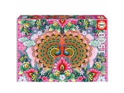 Puzzle EDUCA de 1500 Piezas Pavos Reales de Catalina Estrada 19942