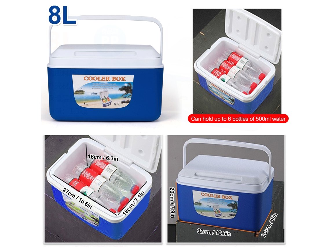 Nevera Portátil Isotérmica Para Camping, Picnics, Playa, Coche Y Para Llevar El Almuerzo.